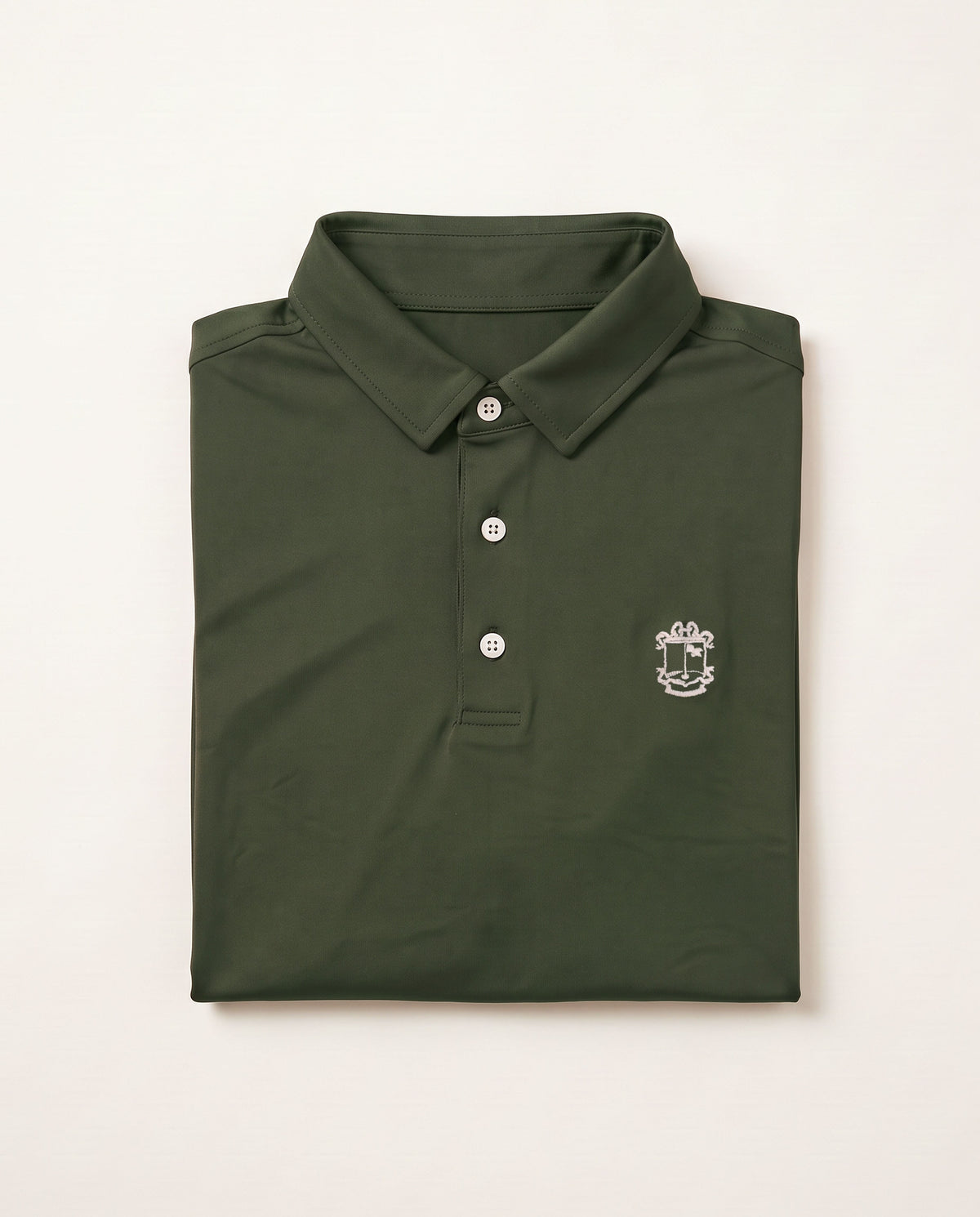 Members Polo Verde Oliva, vista Doblada