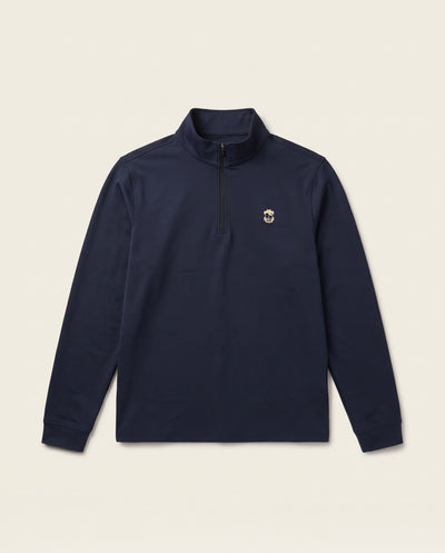 Captain's Quarter Zip Azul Marino, vista frontal