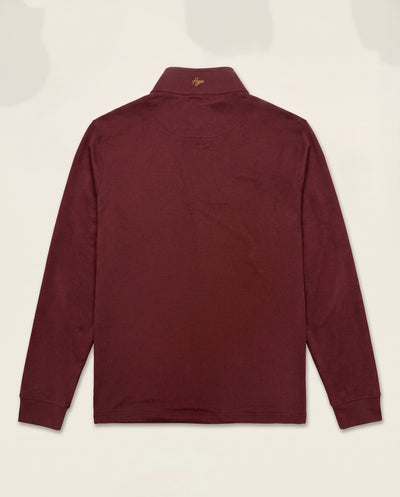 Captain's Quarter Zip Rojo Oscuro, vista trasera