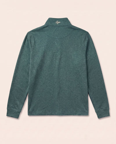 Captain's Quarter Zip Verde Atlántico, vista trasera